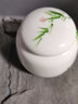 杰藝 陶瓷迷你茶葉罐 帶蓋小號密封茶罐 鐵觀音普洱茶紅茶裝茶盒 便攜旅行家用防潮儲茶罐 陶瓷小茶葉罐1# 曬單實(shí)拍圖