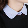 IFSONG美宋新品假領(lǐng)子女款百搭襯衣領(lǐng)裝飾娃娃領(lǐng)牛仔藍(lán)色秋冬季配毛衣女式假衣領(lǐng) 淺牛仔藍(lán)（圓） 加大碼（建議130-150斤） 曬單實拍圖
