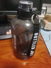 BOTTLED JOY噸噸桶學生水杯大容量健身杯男女運動水壺戶外便攜杯子網(wǎng)紅大肚杯 黑色王一博款*Tritan 1.5L 曬單實拍圖