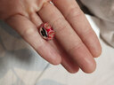 ATHENAIE阿斯娜紅色花瓣琉璃散珠diy手串珠轉(zhuǎn)運(yùn)珠配件潘家琉璃珠手鏈珠子 曬單實(shí)拍圖