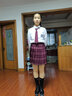 唐努烏（Tang Nu wu）【8件套】少女JK制服百褶格裙襯衫校服正半身學(xué)院風(fēng)短裙子女學(xué)生 芋泥蛋糕【套裝】 M 【90-105斤】 曬單實(shí)拍圖