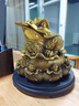 匯品簡（HUIPINJIAN）金蟾擺件黃銅三足金蟬招客廳玄關(guān)裝飾店鋪財開業(yè)禮品三腳蟾蜍大號 22號財字如意金蟾加厚銅錢+贈底 曬單實拍圖