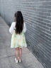 mlgt kids童裝女童古裝連衣裙2025新款女寶春裝米綠色親膚漢服公主裙 米綠色 90 cm 曬單實拍圖
