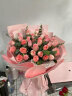 梦馨鲜花情人节鲜花速递红玫瑰花束送女友老婆生日礼物纪念日全国同城配送 33朵粉玫瑰—浪漫款 实拍图