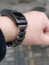 代用華為精鋼手表帶B6手環(huán)尊享版智能運動(dòng)陶瓷手環(huán)表鏈男女時(shí)尚摩卡棕手環(huán)韻侓黑替換蝴蝶扣腕帶 銀間黑 B6手環(huán)使用16mm 曬單實(shí)拍圖