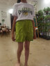 G.DUCKKIDS童裝女童短袖套裝2024新款兒童夏裝中大童衣服女孩短褲夏季兩件套 綠色(上衣+褲子) 160 建議14-15歲 曬單實(shí)拍圖