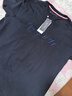 TOMMY HILFIGER【重工刺繡】夏男女平紋針織純棉潮流簽字體刺繡短袖上衣T恤02365 藏青色DW5 L (推薦：150-165斤) 曬單實拍圖