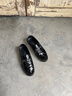 柯盾（KEDUN）男鞋春季新款休閑皮鞋男透氣百搭樂福鞋男真皮懶人一腳蹬豆豆鞋 黑色 41 曬單實拍圖