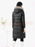 娜爾思（NAERSI）水貂毛領(lǐng)白鴨絨長(cháng)款綿羊皮羽絨服外套女冬新款 黑色 L 曬單實(shí)拍圖