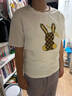 LOVER RUCCI2025新款中長(zhǎng)款遮屁股鯊魚(yú)褲搭配上衣夏季白色t恤女短袖純棉大版 236-127白色 L 適合110-125斤 曬單實(shí)拍圖