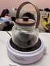 憶壺茶（YIHUTEA） 玻璃茶壺耐熱蒸煮一體茶壺燒水壺大容量提梁壺蒸煮茶器家用茶壺 【蒸煮雙內膽】透明漫弦壺1L 曬單實(shí)拍圖