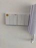 羅格朗legrand開關插座面板 逸景玉蘭白色K8系列墻壁電源家用86型暗裝 雙開單控帶LED指示燈 曬單實拍圖