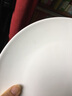 瓷航（CiH） 瓷航家居淺盤陶瓷餐具瓷器圓形淺式盤純白色盤子圓平盤牛排盤 10英寸 曬單實(shí)拍圖