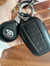 瑪趣適用豐田rav4榮放鑰匙套真皮一汽rv4汽車(chē)鑰匙包扣24款2024款 B款三鍵-大標扣套裝 經(jīng)典黑 曬單實(shí)拍圖