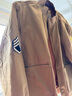 馬登工裝 美式復(fù)古狂怒坦克服夾克阿美咔嘰卡其棉外套上衣男 土黃(外套版) XL 曬單實(shí)拍圖