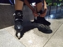 小狀元溜冰鞋成人輪滑鞋成年人兒童初學(xué)者專業(yè)男童旱冰鞋滑冰鞋滑輪大人 【炫酷黑|鞋+工具禮包】 L 大碼全閃（36-41碼） 曬單實(shí)拍圖