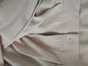 歐莎（OSA）垂感松緊腰闊腿褲女夏季新款寬松藏肉高腰休閑褲大擺裙褲 米白色 S 曬單實(shí)拍圖