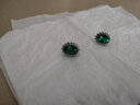 GEM STONE KING納米祖母綠耳釘925銀15克拉彩色寶石耳環(huán)氣質(zhì)時(shí)尚送女友禮物 曬單實(shí)拍圖