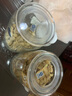 VTyee玻璃儲物罐密封瓶茶葉罐零食干果密封罐凝彩無(wú)鉛保鮮罐儲物罐 透明密封罐1000ml【兩只】 曬單實(shí)拍圖