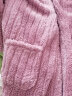 浪莎睡袍女珊瑚绒秋冬季长款睡衣加厚加绒法兰绒浴袍家居服紫色XXL 晒单实拍图