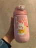 杯具熊（BEDDYBEAR） 正品兒童保溫杯帶吸管大容量男女寶寶吸管杯316不銹鋼學(xué)生喝水杯 搖搖保溫-蘑菇兔 580ml 免費刻字 曬單實(shí)拍圖