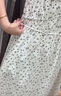 優(yōu)衣庫(kù)女裝棉質(zhì)印花打褶連衣裙無(wú)袖裙子度假碎花480629 01 乳白色 XS /150/76A 曬單實(shí)拍圖