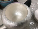 蘭亭紫苑 銀壺純銀999泡茶壺手工足銀 蜻蜓荷花壺功夫銀茶具銀茶壺日式煮茶壺家用送禮 曬單實(shí)拍圖