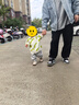 papa爬爬冬季新品兒童毛衣男女童抗起球圓領(lǐng)套頭寬松加厚保暖 米白 90 cm 曬單實(shí)拍圖