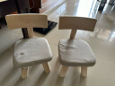 梵俪琳 小凳子家用靠背椅椅子实木木凳板凳宝宝矮凳布艺靠椅矮款小型 39cm高-素色-【可拆洗】 实拍图