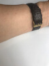 十瑞（SHIRUI）双面鳄鱼皮表带真皮男适用于欧米茄万国江诗丹顿浪琴积家手表带女 棕色棕线-不带表扣 22mm 实拍图