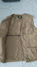 Jeep吉普馬甲男中青年V領(lǐng)多口袋背心春夏純棉導演攝影釣魚(yú)馬夾坎肩 卡其色 3XL（建議185-200斤） 曬單實(shí)拍圖
