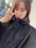 clotho Rennie品牌女裝風(fēng)衣外套女2025春秋新款韓版連帽寬松顯瘦工裝過膝中長款 黑色 M 曬單實拍圖