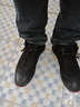 紅蜻蜓男鞋冬季新款韓版頭層牛皮運動(dòng)休閑皮鞋軟底加絨保暖潮流棉鞋男 黑色 38 曬單實(shí)拍圖
