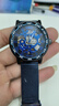 T-WINNER男士鏤空機械手表簡(jiǎn)約時(shí)尚鑲鉆老式機械表學(xué)生手表考試機械表腕表 藍帶藍殼藍面 曬單實(shí)拍圖