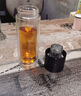 花間道玻璃杯男士雙層茶水分離杯車(chē)載水杯一鍵開(kāi)蓋耐高溫泡茶杯禮品茶杯 玻璃黑色禮盒裝 300ml 曬單實(shí)拍圖