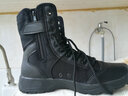 3554冬季作戰靴男加絨加厚保暖高幫帆布作訓靴黑色戰術(shù)戶(hù)外保安訓練鞋 春秋布面款 44 曬單實(shí)拍圖