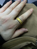 颯雅 金砂戒指男潮流食指單身歐美烏金男戒小眾男士指環(huán)時(shí)尚飾品戒子 金色國標28-35號【請備注】 曬單實(shí)拍圖