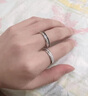 丹琴 S925銀情侶戒指一對男女款love對戒小眾設(shè)計感簡約定制刻字婚紀念日生日情人禮物送女友 JZ043因愛而生情侶戒指一對+精美禮盒 曬單實拍圖