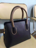 北狐女包包真皮中年女士牛皮款配大衣的媽媽包時(shí)尚大氣手提婚包sm8606 黑色 曬單實(shí)拍圖
