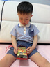 mlgt kids童裝男童套裝2025夏季新款短袖衣服男寶寶POLO衫薄款兩件套 灰藍(lán)條紋 80 cm 曬單實(shí)拍圖