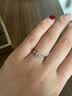 周六福（ZLF）  18K金鉆石戒指女0.4克拉效果求婚訂婚結婚鉆戒T 40分 SI/IJ 13號 曬單實拍圖