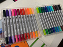 蒙瑪特（Mont Marte）水彩筆軟頭水彩筆兒童雙頭彩色針管筆 漫畫(huà)勾線(xiàn)筆馬克筆 12色細頭針管筆 曬單實(shí)拍圖