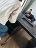 全慕（QUANMU）輕奢巖板茶臺桌現代簡(jiǎn)約大板茶桌辦公室會(huì )客泡茶洽談桌茶桌椅組合 1.6m巖板茶桌【升級款】 單茶桌 曬單實(shí)拍圖
