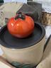 兮元記柿子茶寵擺件精品可養變色仿真水果創(chuàng  )意茶道茶具配件小茶玩 小柿子-變色款 曬單實(shí)拍圖