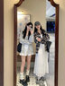 GARNUO黑色小西裝外套女2025春秋新款半身裙小個子高級感休閑西服套裝裙 白色【半身裙】 S【80-100斤】 曬單實拍圖