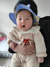 博睿恩（Pureborn） 寶寶遮陽帽夏季嬰幼兒童帽子外出戶外紗布透氣防曬漁夫帽 獅子頭 根據(jù)寶寶頭圍選擇  45cm 曬單實(shí)拍圖