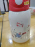 名锐（MINGRUI） 儿童保温杯水杯子户外壶男孩女学生宝宝吸管高颜值定制刻名字 316抗菌-凯蒂猫白色【可刻字】 实拍图