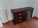 圣蒂伯爵 鄉村美式純實(shí)木六斗柜客廳儲物收納家具簡(jiǎn)約風(fēng)主臥室電視柜高款 Q901六斗柜 曬單實(shí)拍圖