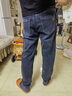 啄木鳥(niǎo)牛仔褲男秋冬季新款修身彈力直筒褲高端商務(wù)加絨加厚休閑長(cháng)褲子男 霧霾藍 【常規款】 XL (32) 【推薦體重120-140斤】 曬單實(shí)拍圖