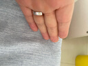 鑫萬福七夕禮物 PT鉑金鉆石男戒/鉆戒/結(jié)婚戒指紀(jì)念日送老公送父親生日 鉑金共41分FG色【約7.1g】 曬單實(shí)拍圖
